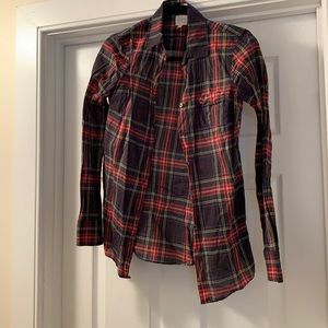 New without tags plaid button down